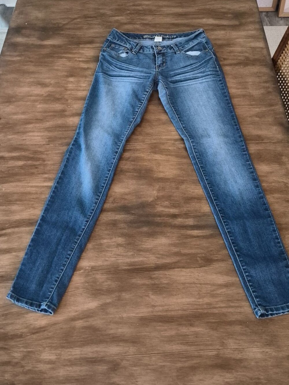 Blue Asphalt Size 9 Regular - Skinny Jeans